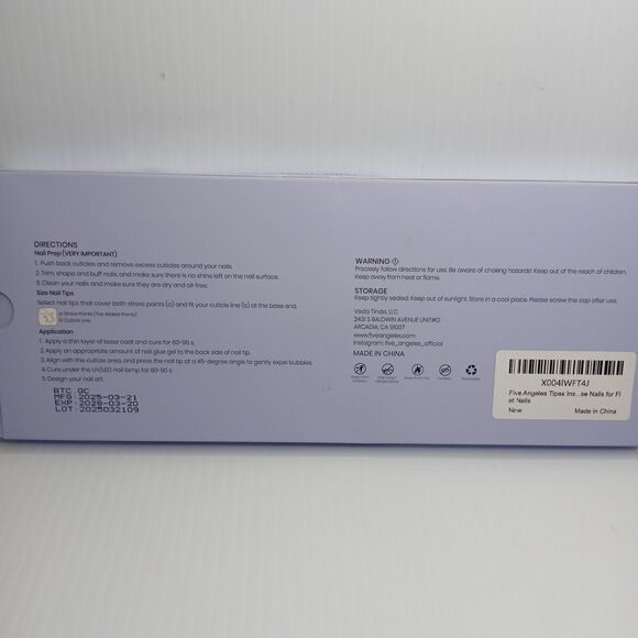 Five Angeles Tipex Instant Apex Sculpted Nail Tips 128pcs Pre-Etched - Picture 4 of 4